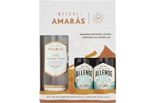 VAP Mezcal Amores - Mezcal Amarás Espadín Joven 37° 750ml + 2 cervezas artesanales Allende 355ml